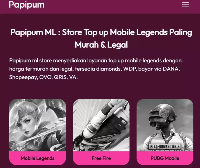 top up papipum